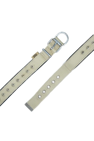 Doggie Konforlu Dokumadan El Yapımı Çivili Köpek Boyun Tasması 3x42-50cm K.haki