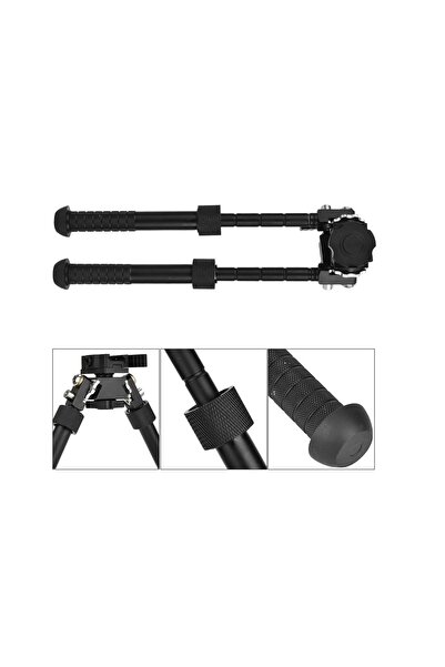 Ovisoutdoor V8 Atlas Model Uyumlu 360 ??derece Dönebilen Katlanabilir Bipod Çatal Ayak