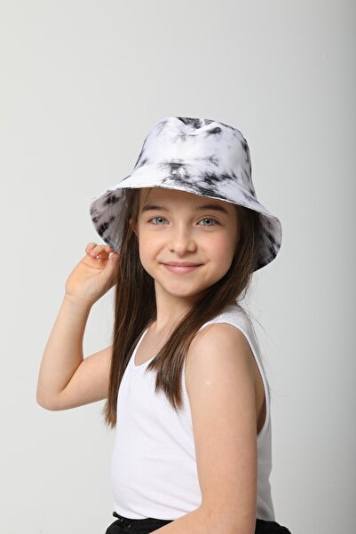 BALIENTE Crna unisex kapa za decu sa tie-dye dizajnom