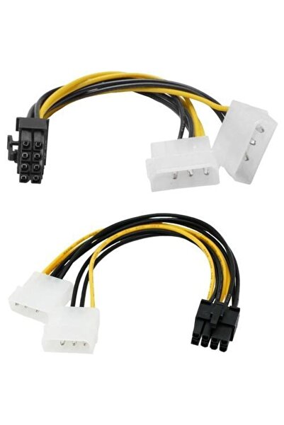 US TECHNOLOGY 8 Pin Pci Express Ekran Kartı Power Güç Çevirici Çoklayıcı Kablo