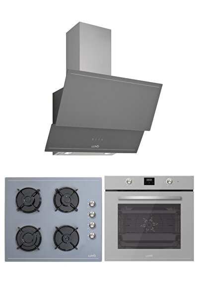 Luno Gri Trio 6 Fonksiyonlu Ankastre Set