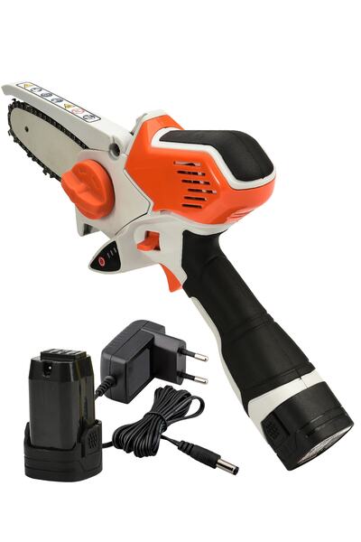 Jetta Power Tools Jetta Power Akülü Bıçkı Ağaç Kesme Dal Kesme Şarjlı El Testeresi Budama Turuncu