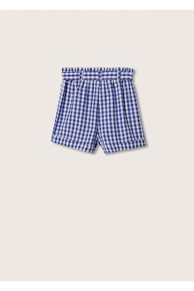 MANGO Kids Pantaloni scurți albaștri pentru copii