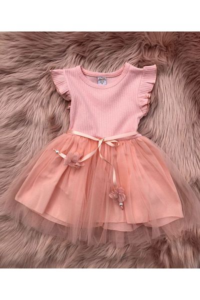 Retro Women Girl's Salmon Special Occasion Birthday Daily Tulle Cotton Princess Dress