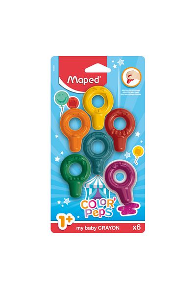 Maped Color Peps 6 Colors Baby Crayon Baby Crayons3154147491550
