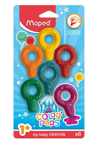 Maped Color Peps 6 Colors Baby Crayon Baby Crayons3154147491550
