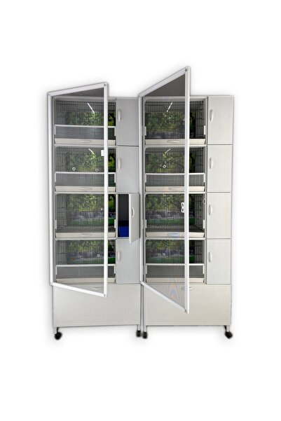 İstanbul Kafes - Model M08dy-yy - Pvc Kuş Dolabı – Dolap Kafes – Salma Kafes