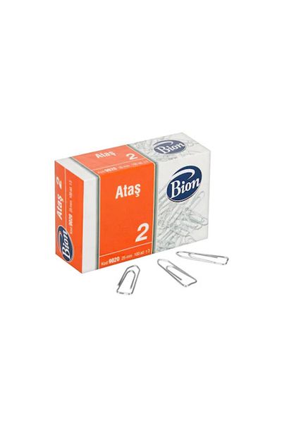 Mas Bion Paper Clip No:2 100 Pieces 20 Mm 9020 (36 Packs)