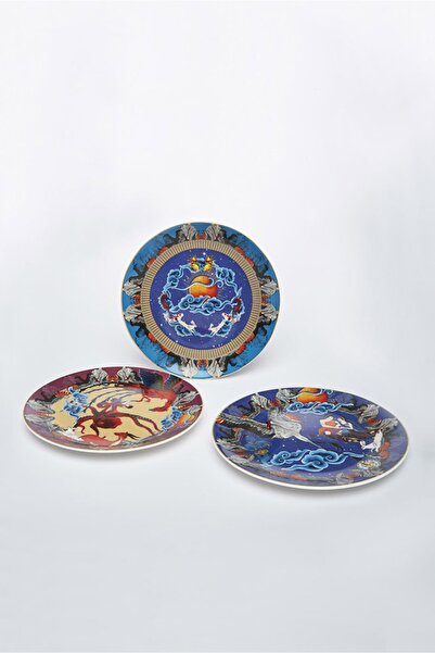 Martius 1001 Nights Tales 3'lü (sea-sky-terra) Pasta /duvar Tabağı Seti