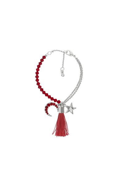 Swaroski Ay-yıldız Ve Püskül Detaylı Bileklik