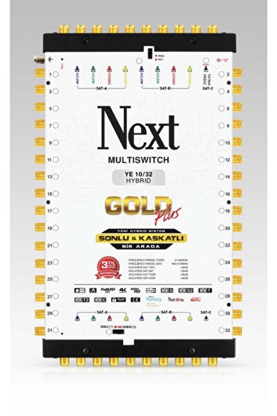 NEXT NEXTSTAR Next Ye-10/32 Hybrid Sonlu Kaskad Uydu Santral Adaptör Dahil
