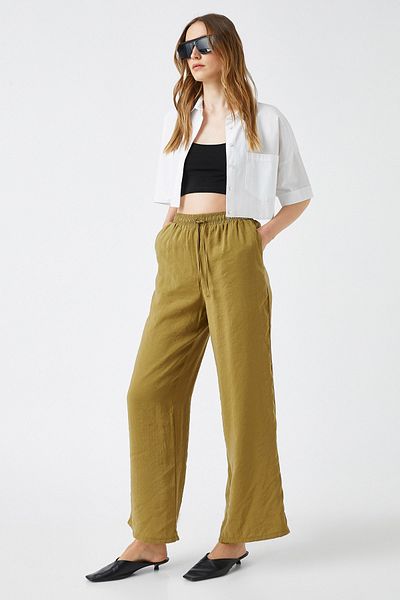 Koton Dámské khaki džíny 2SAK40052PW