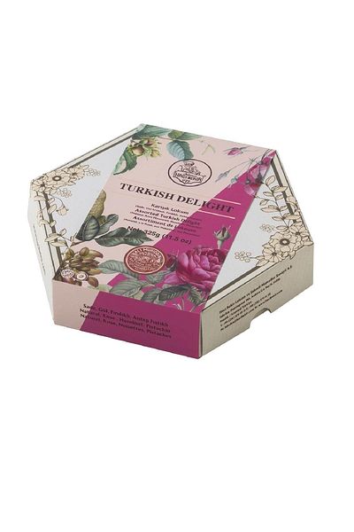 Hacı Bekir Mixed Turkish Delight 325 Gr (Plain, Rose Flavored, Hazelnut and Pistachio Turkish Delight)