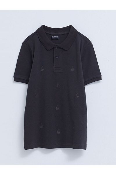LC Waikiki Tricou pentru băieți cu mânecă scurtă cu broderie cu gât polo