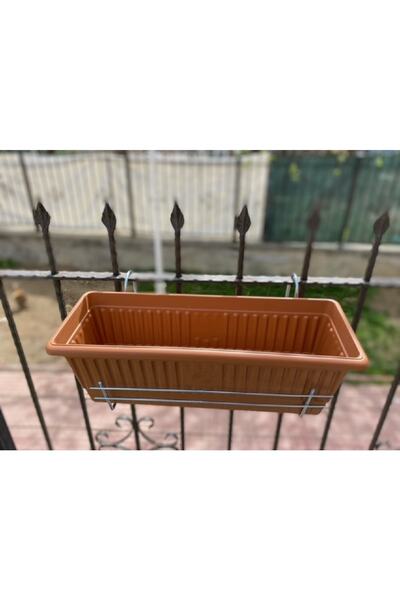 RENK YAPI RÜYASI Fransız Balkon Için Asılabilir Saksı + Saksı Askısı Plastik ...