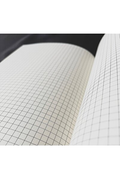 Fark Tanıtım Caiet în carouri din 4 bucăți cusut manual (copertă galben pastel)