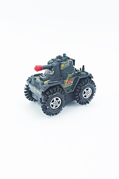 PopŞeker Takla Atan Pilli Işıklı Çılgın Tank 12cm. Oyuncak Takla Atan Tank