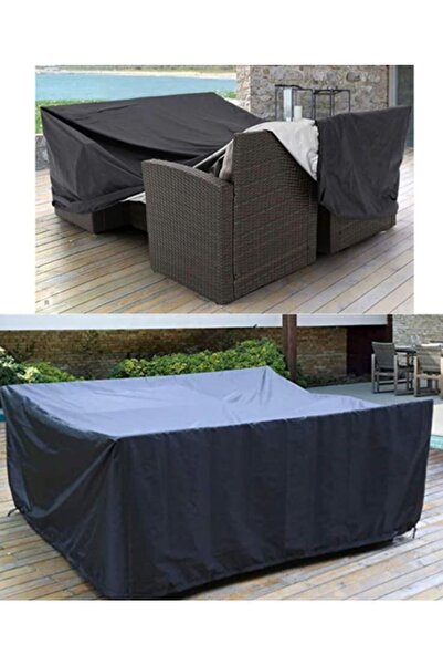 CoverPlus Bahçe Mobilya Koruma Bahçe Masa Sandalyesi Koruma Örtüsü Branda 210...