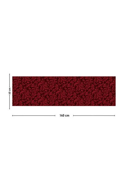 Vagonik Червена флорална пътека с дигитален печат 140x40