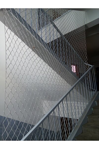 Kare Safety 1.20x4 M Balkon Filesi Merdiven Filesi Güvenlik Filsei Yüksek Mukavemetli