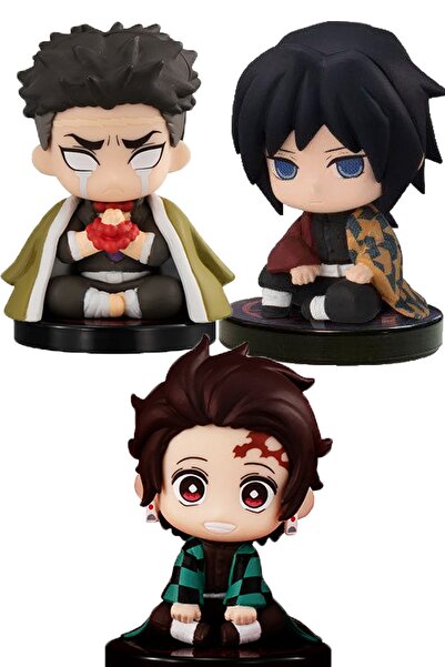 BANDAI Q Posket Kimetsu No Yaiba Anıme Manga Figür 4 - 5 Cm - 3 Lü Set 7