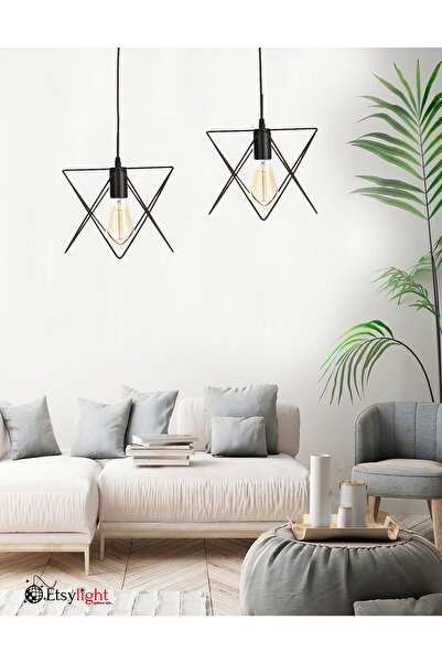 Etsylight Prizma Sıralı 2, Antre Avize, Mutfak Avize, Yemek Odası, Salon Avize