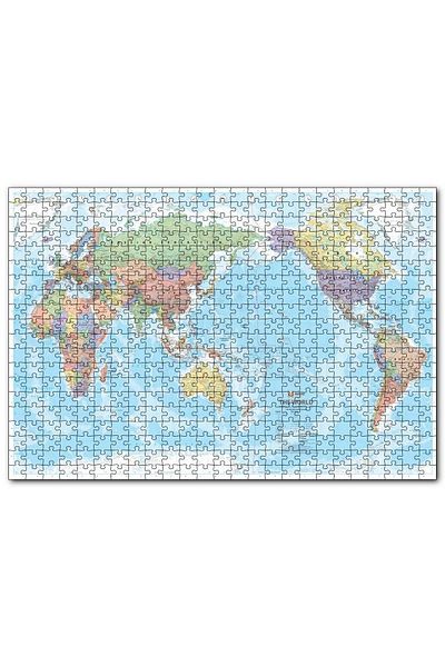 Cakapuzzle Modern And Current World Map 500 Piece Puzzle Jigsaw Puzzle Mdf (wood)