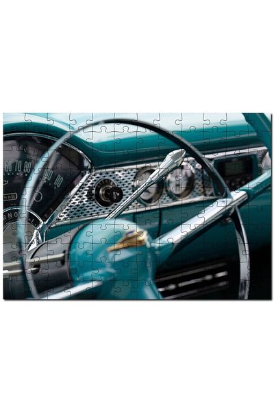 Cakapuzzle Classic Green Car Cockpit Detail Close Up 500 Piece Puzzle Jigsaw Puzzle Mdf (wood)