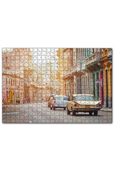 Cakapuzzle Old Buildings and Classic Cars in Cuba 255 Piece Puzzle Jigsaw Puzzle Mdf (wood)