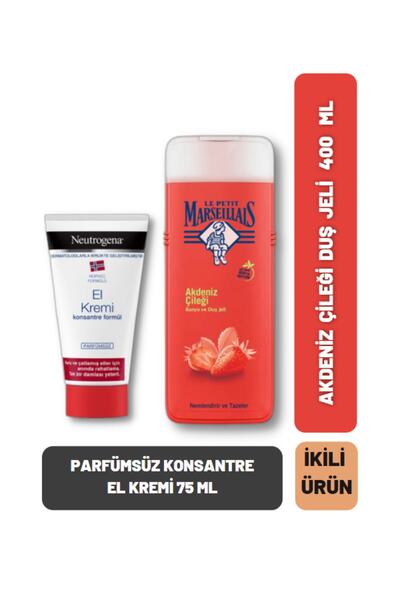 Neutrogena Perfume-Free Concentrated Hand Cream 75 ml + Mediterranean Strawbe...