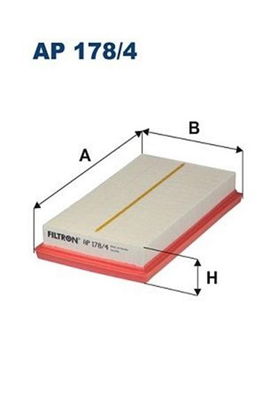 Filtron فلتر هواء Ap178/4 (تويوتا كورولا 19-- 1.6 VVT / CHR 16178010T060 AP1784 (WM344347)