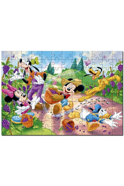 Cakapuzzle Üzüm Hasat Mickey Minnie Mouse Donald Duck Pluto 500 Parça Puzzle ...
