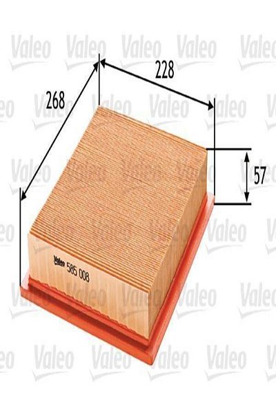 VALEO 585008 فلتر الهواء96536696 Wh275488
