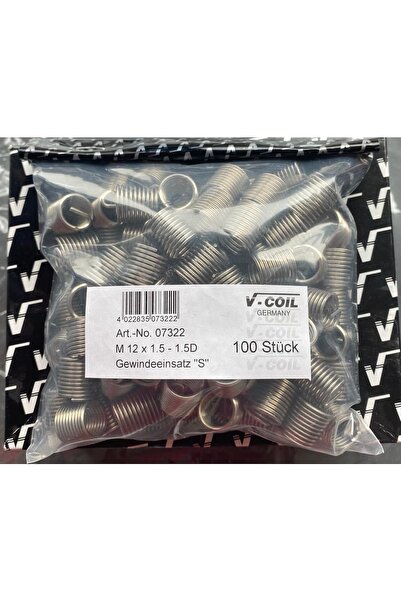 Völkel M12x1.5-1.5d Helicoıl Yay V-coıl Germany 100adet