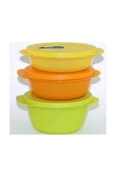 Tupperware Micro Containers Set of 3 Microwave Containers