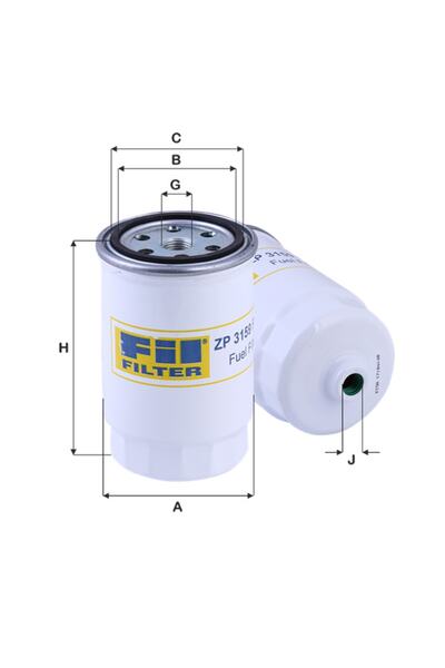 FİL FİLTRE Fıl Zp3159fmb Için Mazot Fıltresı Accent Blue 1,6 Crdı 2011 -> Acc...