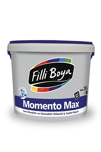 Filli Boya Momento Max 15lt Silinebilir ve Yıkanabilir Silikonlu Iç Cephe Boyası