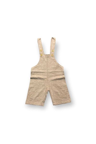 Pink Hippo Kids Unisex Children's Linen Strap Salopet