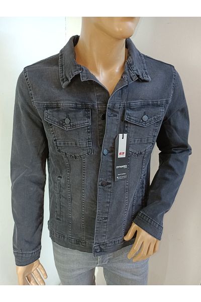 DYNAMO Slimfit Relaxed Cut Τζιν Παλτό