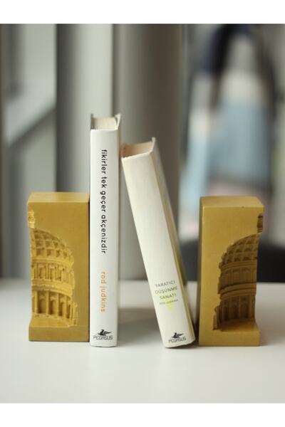 The Craft Thor حامل / دعامة للكتب الخرسانية المصنوعة يدويًا بتصميم بانثيون (م...