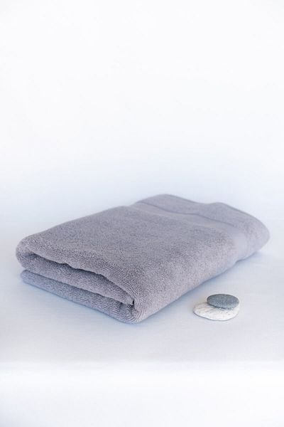 Taka Fabrics Wave 100% Cotton Bath, Drying, Guest Towel 3 Pieces Size 70x140 Cm Set Grey, Indigo, Ecru