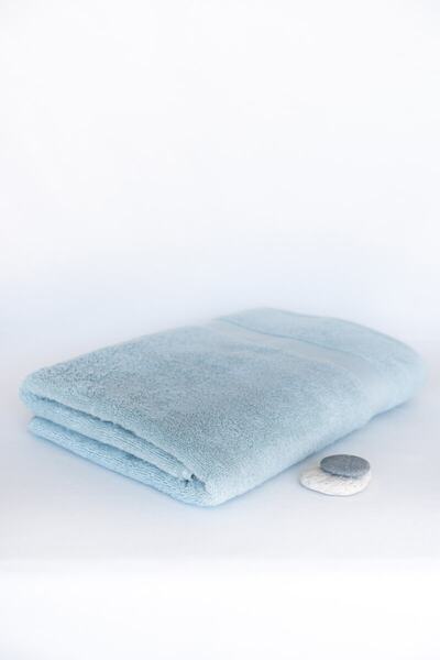 Taka Fabrics Wave 100% Cotton Bath, Drying, Guest Towel 3 Pieces Size 70x140 Cm Set Ecru, Grey, Aqua