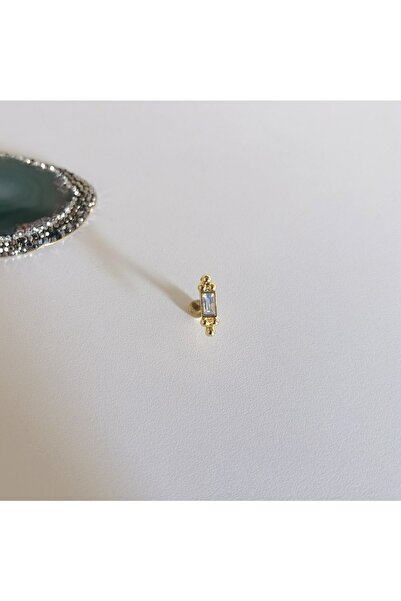Bylin Cerrahi Çelik Baget Taşlı Piercing - 1 Adet