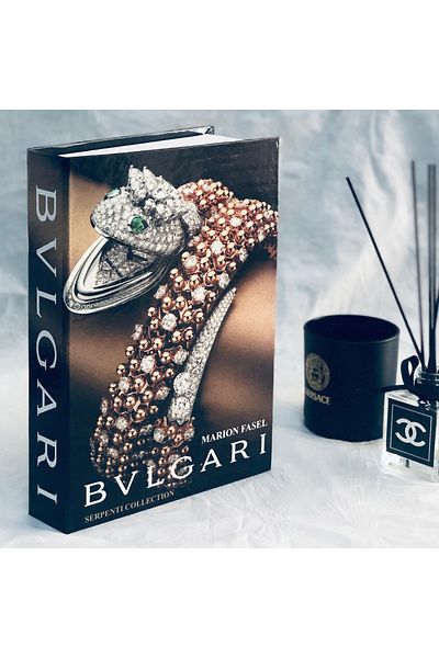 Saccura Decor Decorative Book Box Bulgari Brown Book Box