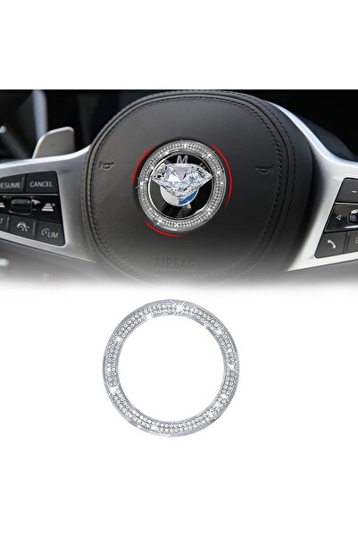 idealaksesuar Bmw Taşlı Direksiyon Logosu Car Logo Aksesuar Stone Steering Wh...