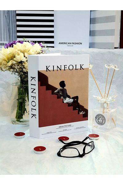 Saccura Decor Decorative Book Box Kinfolk Tile Color Book Box