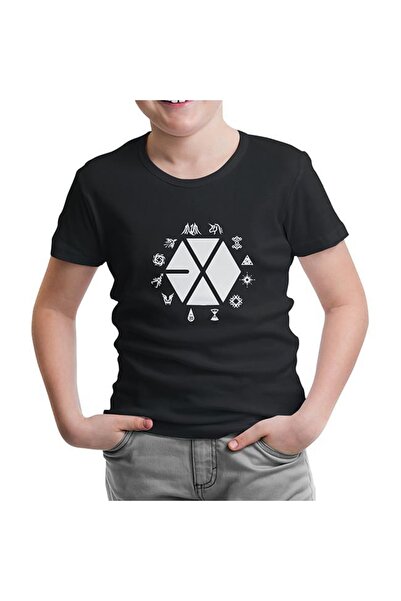 Lord T-Shirt إكسو - تيشيرت إكسو لاند أسود للأطفال - cs-936