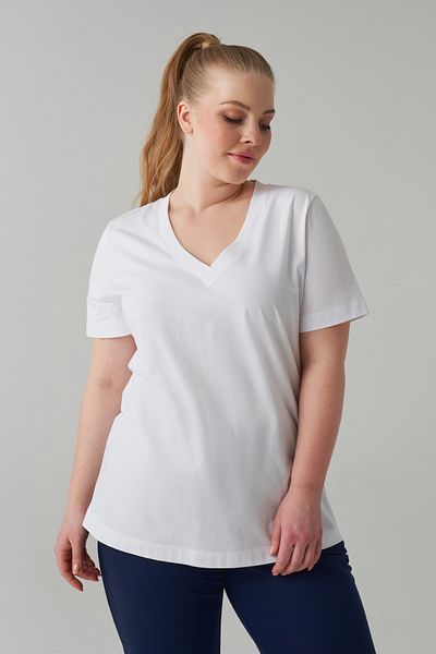 LUOKK Julian V-Neck Basic Short Sleeve Women's T-shirt