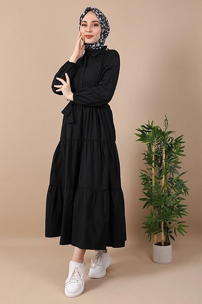 VOLT CLOTHİNG Košilové šaty s knoflíkem