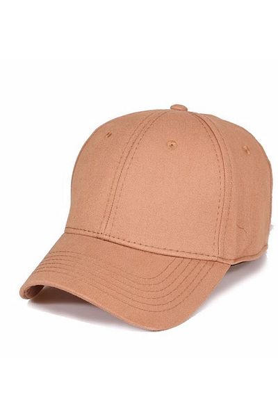 CosmoOutlet Solid Color Basic Cotton Unisex Camel Hat